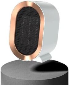 Electric Space Heater - 1200W Energy-Efficient Heater for Indoor Use. This two-speed portable heater fan is perfect for offices (Color: White)