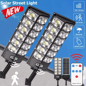 80000LM 8500K LED Solar Street Light 800W Commercial Oudoor Lights Outdoor Waterproof Hight Brightness LED (1PCS: 2PCS)