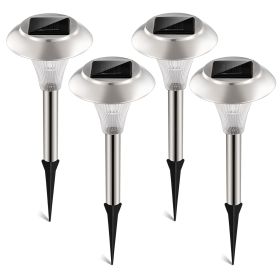 12Packs Solar Garden Lights Outdoor IP44 Waterproof Solar Pathway Lights Color Changing Landscape Lamps 10Hrs Lawn Lighting for Yard Driveway Wal (Color: Gray, size: One size)